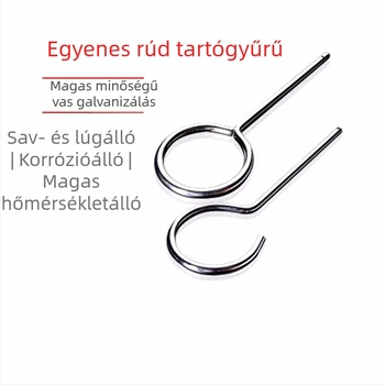 Laboratóriumi vasállvány vasból három gyűrűvel kolbák és szeparáló tölcsérhez, kis méretű, felső gyűrűvel