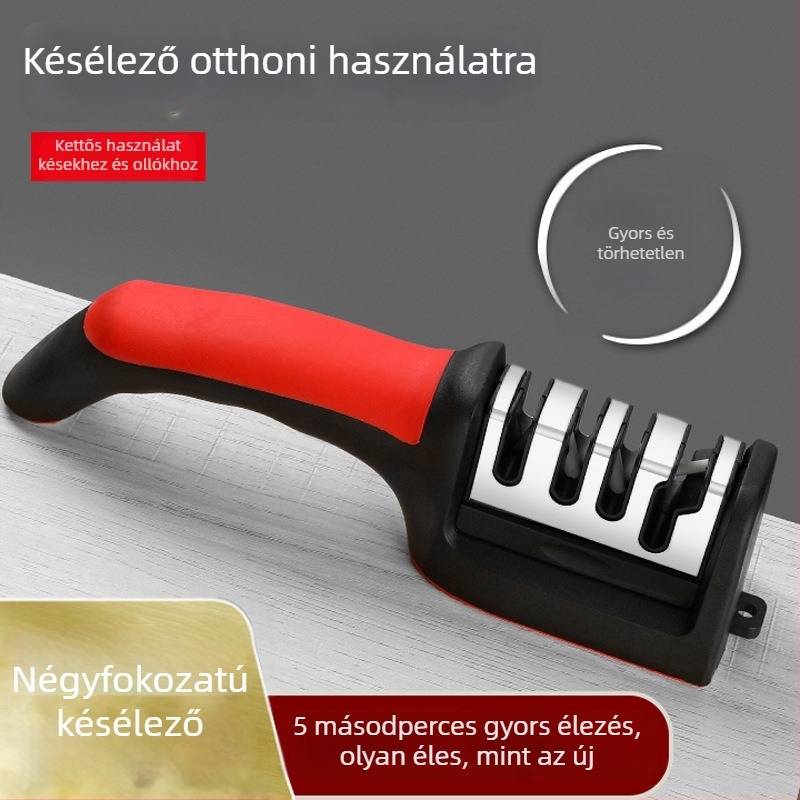 Természetes kőből készült késélezítő eszköz háztartási és professzionális használatra