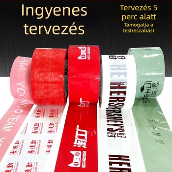 Átlátszó csomagoló szalag, 6,0 cm × 100 m, nagy tekercs, erős tapadással a dobozok zárásához