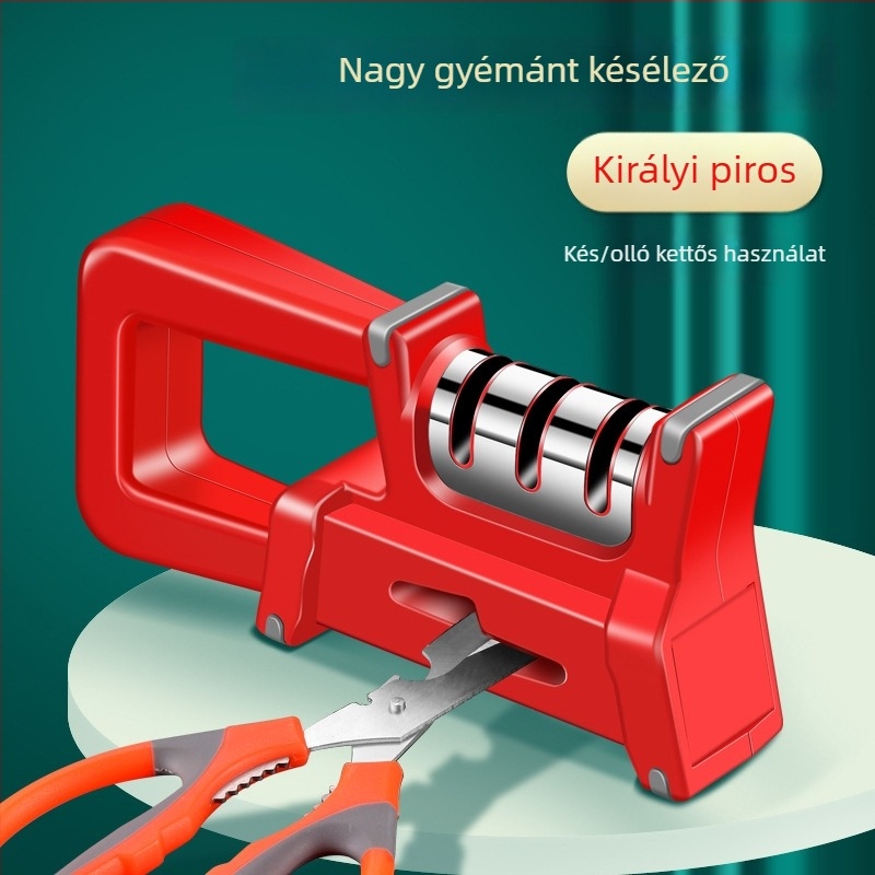 Nagy méretű kézi kerámia késélezítő, többfunkciós konyhai késekhez