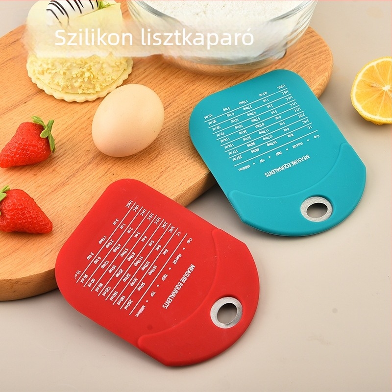 Szilikon lisztes spatula sütéshez, eszköz a tészta vágásához