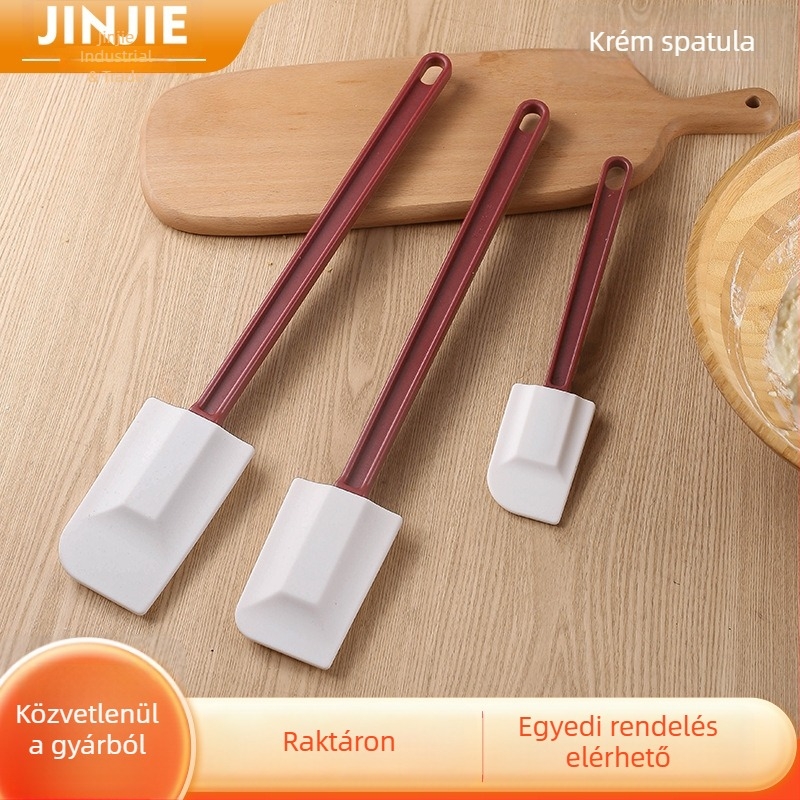 3 darabos magas hőállóságú szilikon spatula készlet sütéshez – vaj spatula és torta spatula