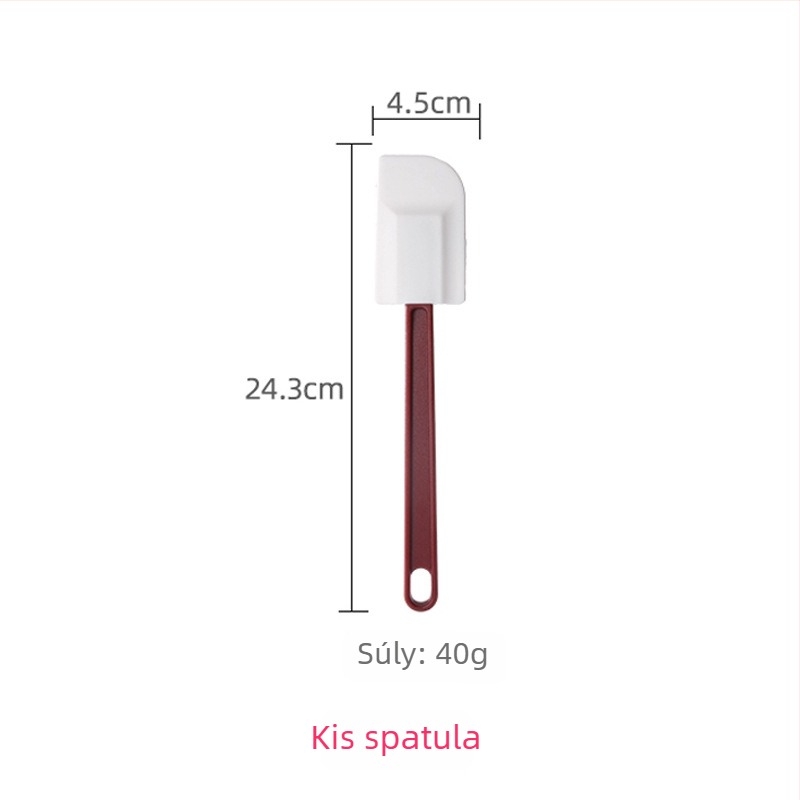 3 darabos magas hőállóságú szilikon spatula készlet sütéshez – vaj spatula és torta spatula