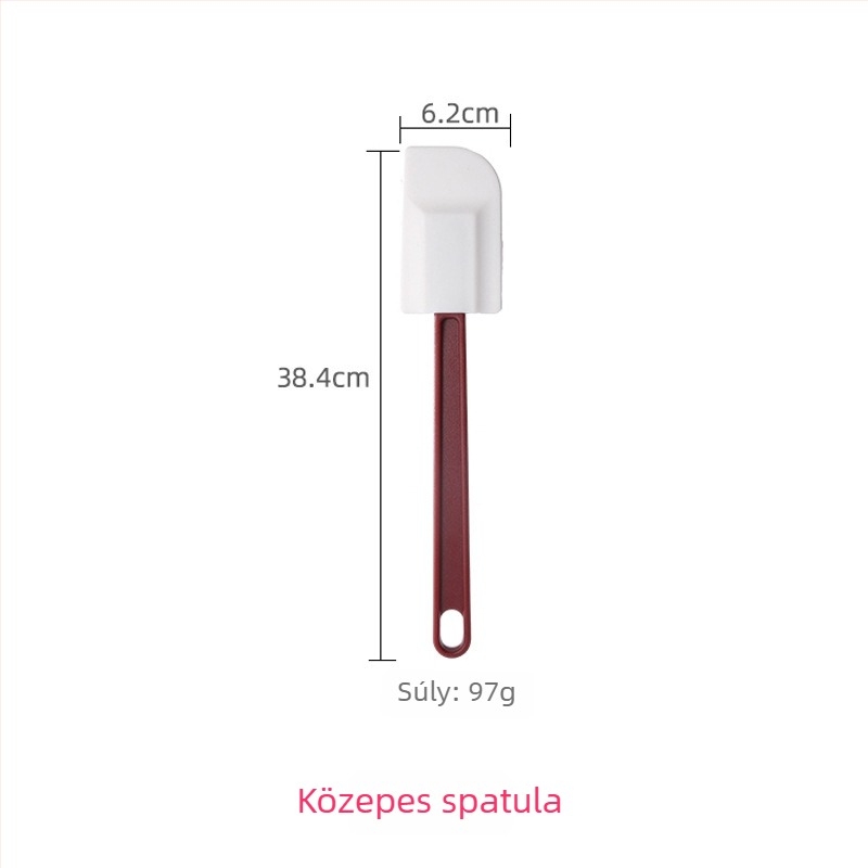 3 darabos magas hőállóságú szilikon spatula készlet sütéshez – vaj spatula és torta spatula