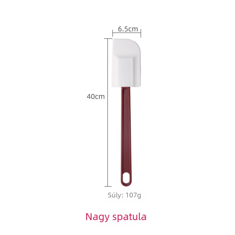 3 darabos magas hőállóságú szilikon spatula készlet sütéshez – vaj spatula és torta spatula