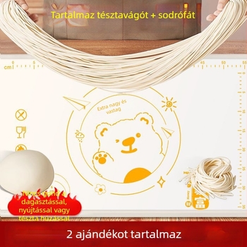 Élelmiszer-minőségű szilikon tészta- és nyújtó matrac, vastagított felülettel, penészálló és antibakteriális