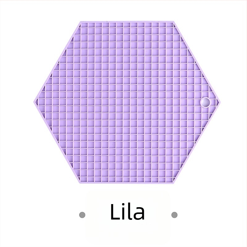 Szilikon hatszögletű étkezési alátét – hőálló, csúszásmentes, méhsejt mintázatú geometriai teás alátét