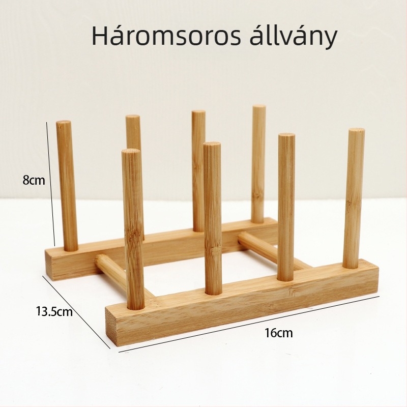 Lyukacsos bambusz asztal alátét, négyzet alakú pohár- és edényalátét, hőszigetelő