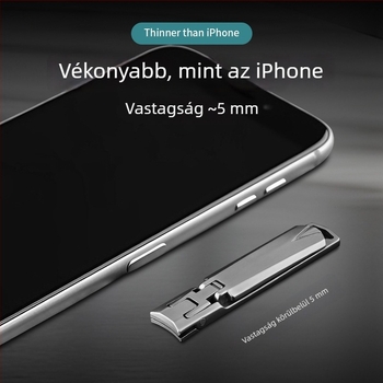 Kulcstartós körömvágó, ultra vékony, összecsukható, rozsdamentes acélból, könnyű
