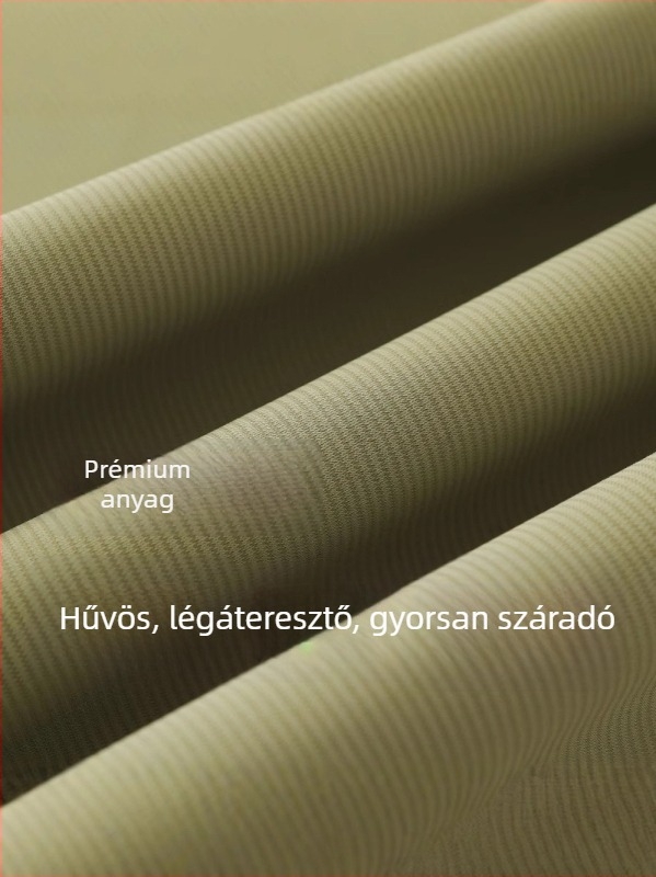 Női gyorsan száradó rövidnadrág, magas derék, egyenes szabás, Ice Silk anyag