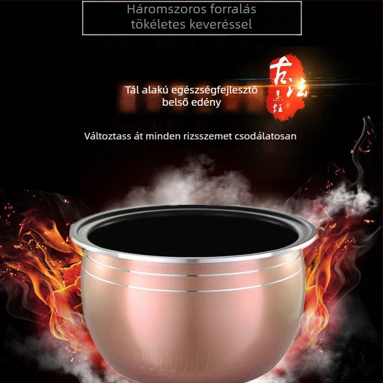 Universális belső edény rizsfőzőhöz, 5 literes kapacitás, kompatibil Meiling, Wanlida és Xianke, vastagított gömb alakú belső edény