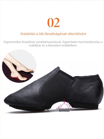 Új stílusú jazz tánc cipő disznó bőrből, alacsony profilú, etnikai tánc cipő, modern tánc cipő, cheerleading cipő