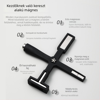 Kereszt alakú erős mágnes Cat Eye zselés körömökhöz