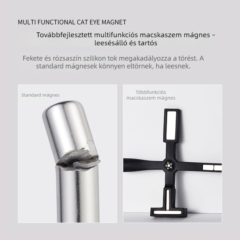 Kereszt alakú erős mágnes Cat Eye zselés körömökhöz