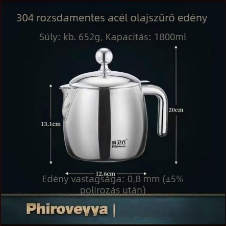 304 rozsdamentes acélból készült fedő, élelmiszer-minőségű, főzőedényhez, háztartási használatra, többfunkciós és vastag