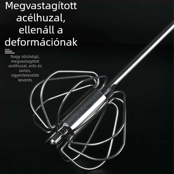 Kézi rozsdamentes acél tojáshabosító sütéshez — tojás és tejszín keverő