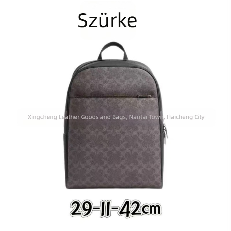 Owen29 hátizsák retro bevonattal és monogrammal, diákoknak, mindennapi és sokoldalú, uniszex