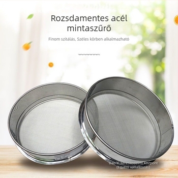 Rozsdamentes acélból készült finom hálószemes szita liszthez, rizshez és szezámmaghoz – konyhai szita