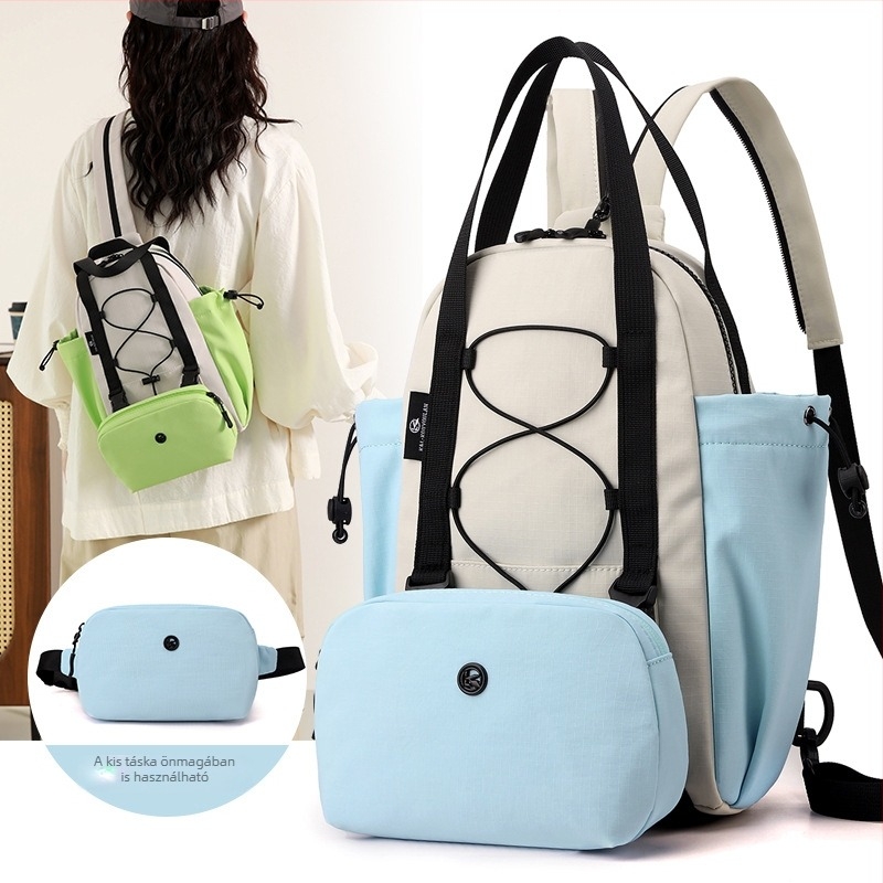 Női nylon táska, nagy kapacitású, crossbody válltáska mindennapi használatra