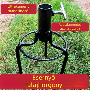 Napsütéses napernyő talp és háromszög alakú tartóval – kültéri állvány a napernyőhöz