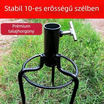 Napsütéses napernyő talp és háromszög alakú tartóval – kültéri állvány a napernyőhöz