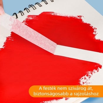 Fehér maszkoló szalag művészethez és festéshez, könnyen téphető, 50 m, erős ragasztó