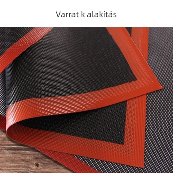 Üreges szilikon sütőmatrac üvegszálas, magas hőmérséklethez, tapadásmentes