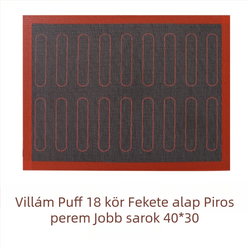 Üreges szilikon sütőmatrac üvegszálas, magas hőmérséklethez, tapadásmentes
