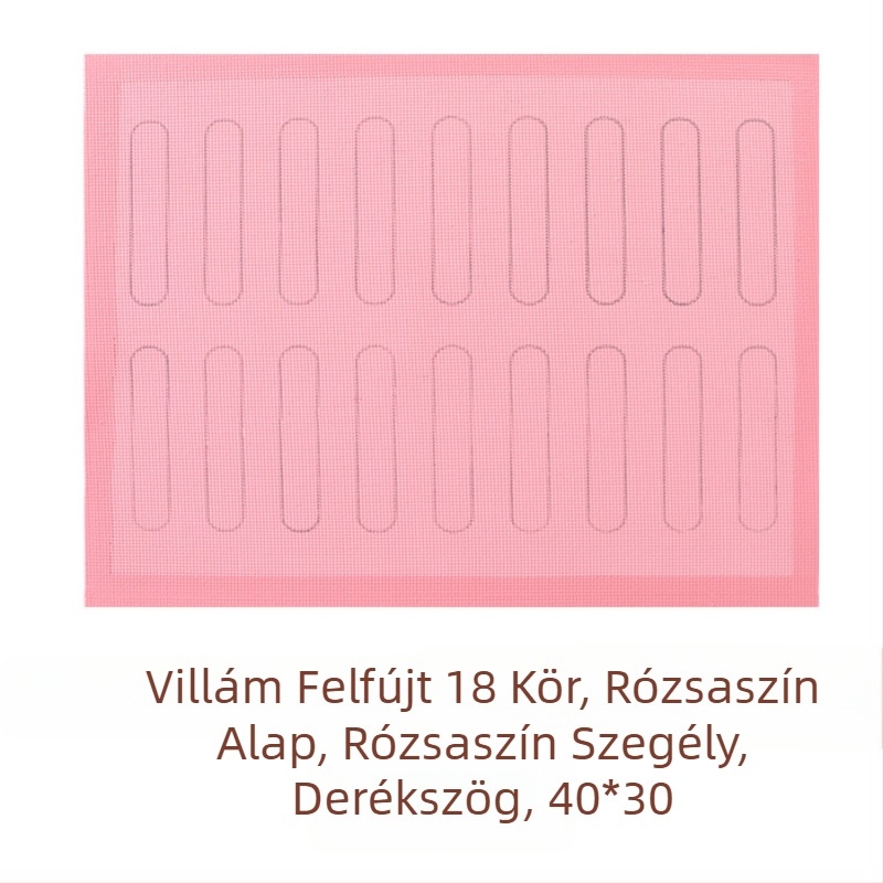 Üreges szilikon sütőmatrac üvegszálas, magas hőmérséklethez, tapadásmentes
