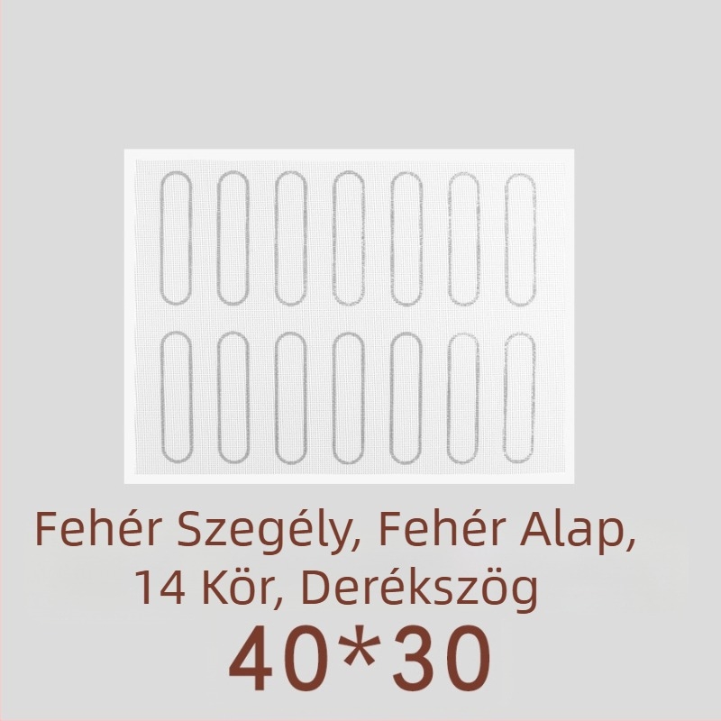 Üreges szilikon sütőmatrac üvegszálas, magas hőmérséklethez, tapadásmentes