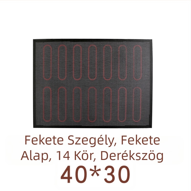 Üreges szilikon sütőmatrac üvegszálas, magas hőmérséklethez, tapadásmentes