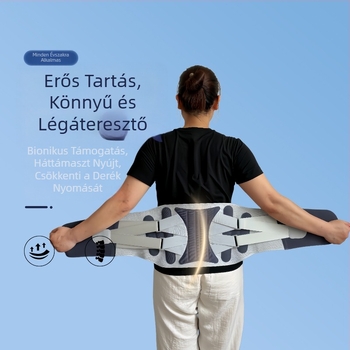 Deréköv minden évszakra, acéllemez-támogatással a lumbális porckorong-herniációhoz, könnyű és lélegző edzésöv