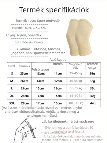 Tavaszi–nyári rugalmas, meleg fitness készlet: térdvédők, fejkendő és csuklópántok, izzadságot felszívó védelem az ízületeknek