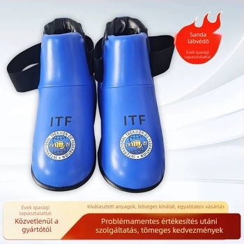 ITF Taekwondo védőfelszerelés készlet: edzés kesztyűk, lábvédők, boksz kesztyűk, vállvédő és meleg védőfelszerelés