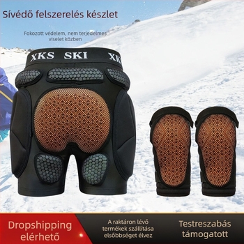 Síeléshez védőcsípő- és térdvédő nadrág – belső viselésű védőfelszerelés készlet, uniszex