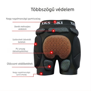 Síeléshez védőcsípő- és térdvédő nadrág – belső viselésű védőfelszerelés készlet, uniszex