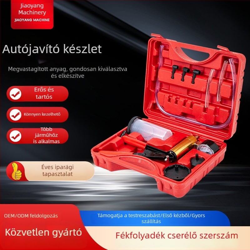 Kézi vákuumpumpa autó fékfolyadék cseréjéhez, kis méretű, kétfunkciós szívópisztoly