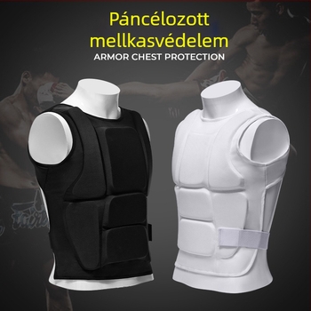 Hosszú fehér karate mellvéd férfiaknak és nőknek