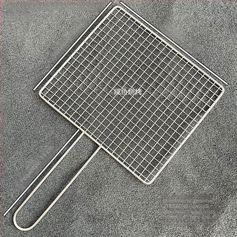 304 rozsdamentes acél négyszögletes grillrács, egy darabos kivitel, megerősített, kültéri használatra