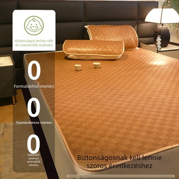Magas minőségű rattan hűtő matrac az ágyhoz, 1,5 m × 60 cm, összecsukható, ice silk