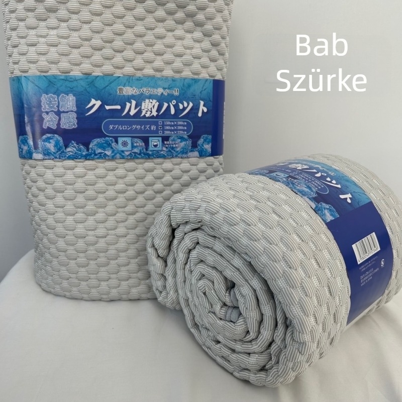 Japán-stílusú hűsítő bab alakú ágymatrac, rugalmas jacquard szövésű, jégselyem érzetű, vékony masszázspárna
