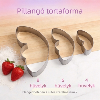 Rozsdamentes acél kör alakú tortaforma