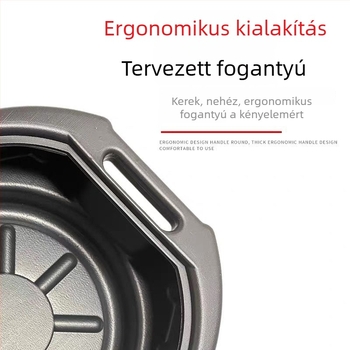 Megerősített műanyag olajgyűjtő tál szerszámokhoz, alkatrészek tisztítására szolgáló tál, 10L/15L autójavításhoz