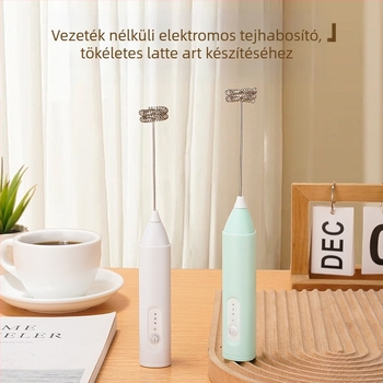 Rufide elektromos tejhabosító, kézi, újratölthető, kávéhoz és tojásokhoz, 3 fokozat