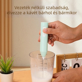 Rufide elektromos tejhabosító, kézi, újratölthető, kávéhoz és tojásokhoz, 3 fokozat