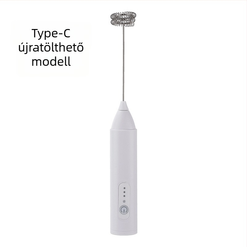 Rufide elektromos tejhabosító, kézi, újratölthető, kávéhoz és tojásokhoz, 3 fokozat