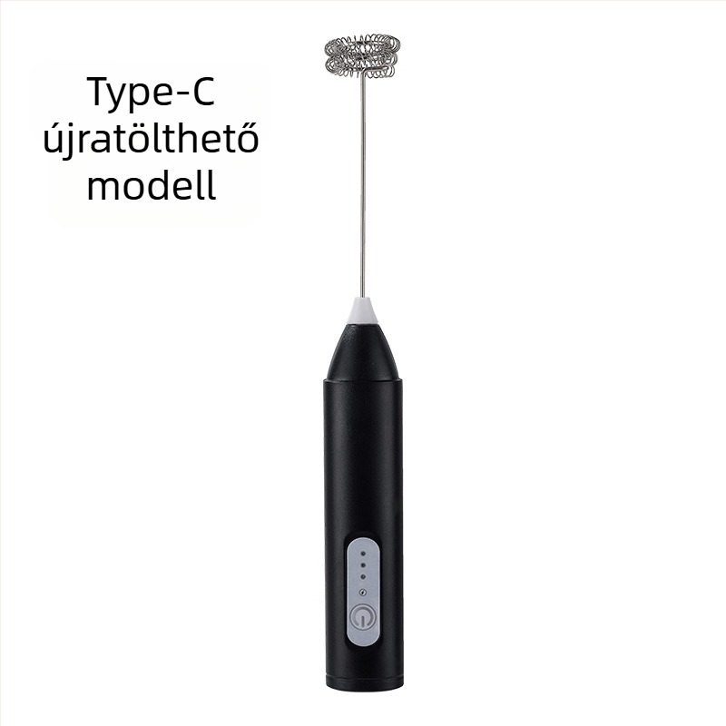 Rufide elektromos tejhabosító, kézi, újratölthető, kávéhoz és tojásokhoz, 3 fokozat