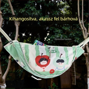 Autóba szerelhető többfunkciós tárolótáska nagy kapacitással, állítható akasztós tároló kültéri piknikhez, belső bélésű táska