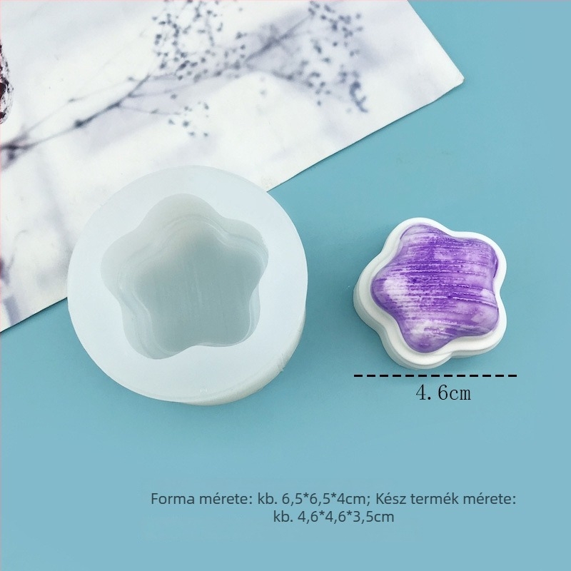 Cream Star szilikon forma csokoládés mousse és puding készítéséhez – élelmiszer-minőségű, otthoni sütéshez
