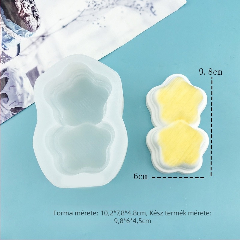 Cream Star szilikon forma csokoládés mousse és puding készítéséhez – élelmiszer-minőségű, otthoni sütéshez